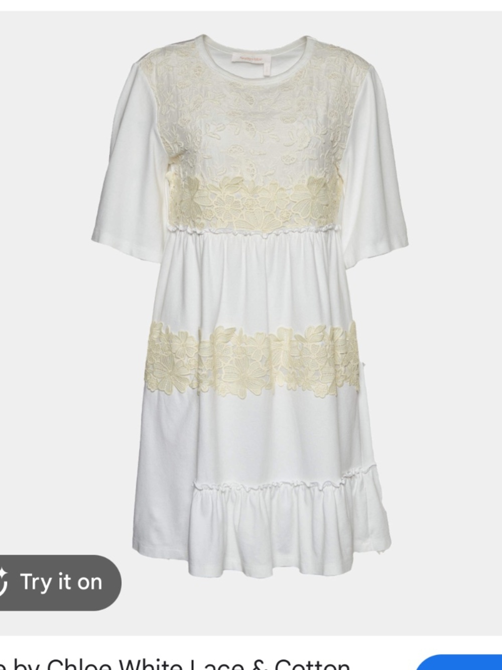 See by Chloe lace t shirt dress - Picture 2 of 5